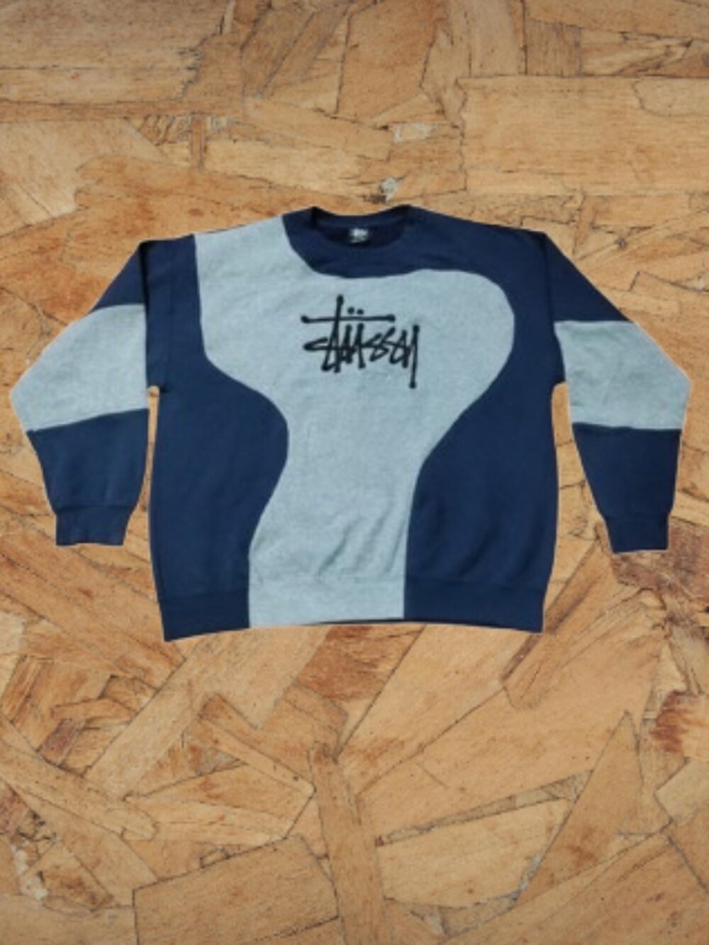 Stussy Vintage Reworked Embroidered Unisex Sweatshirt Size XL